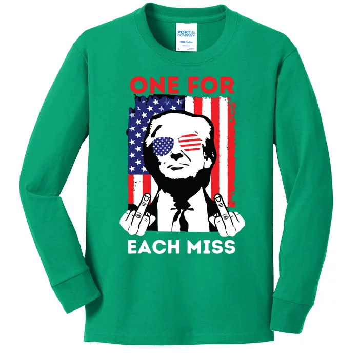 Trump One For Each Miss Kids Long Sleeve Shirt