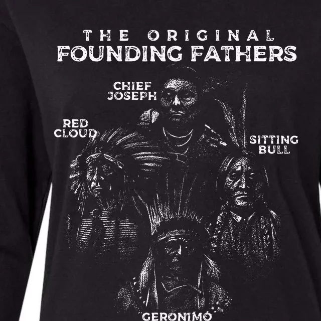 The Original Founding Fathers Native American Themed Womens Cotton Relaxed Long Sleeve T-Shirt