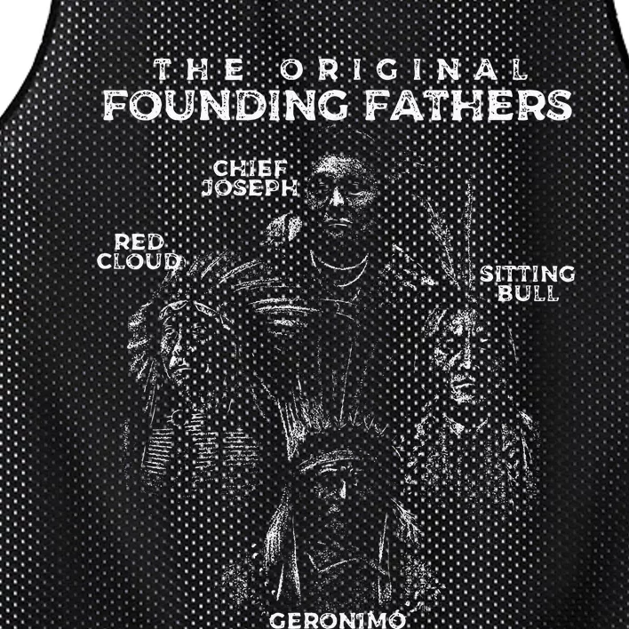 The Original Founding Fathers Native American Themed Mesh Reversible Basketball Jersey Tank