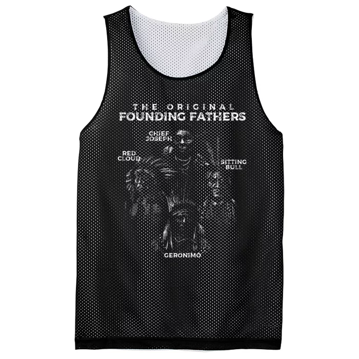 The Original Founding Fathers Native American Themed Mesh Reversible Basketball Jersey Tank