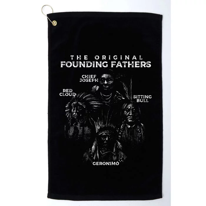 The Original Founding Fathers Native American Themed Platinum Collection Golf Towel