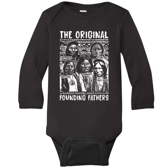 The Original Founding Fathers Native American Themed Baby Long Sleeve Bodysuit