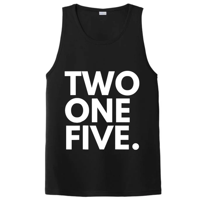 TWO ONE FIVE Area Code 215 Philadelphia PA Pennsylvania USA Performance Tank