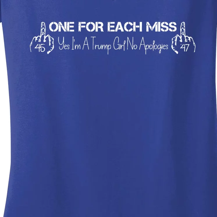 Trump One For Each Miss Women's V-Neck T-Shirt