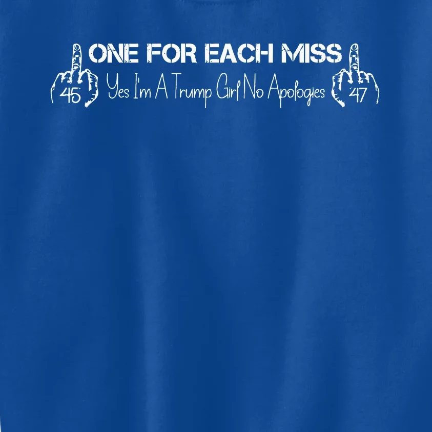 Trump One For Each Miss Kids Sweatshirt