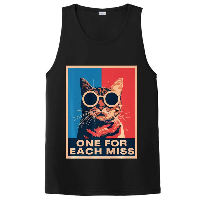 Trump One For Each Miss Cat Lover Performance Tank