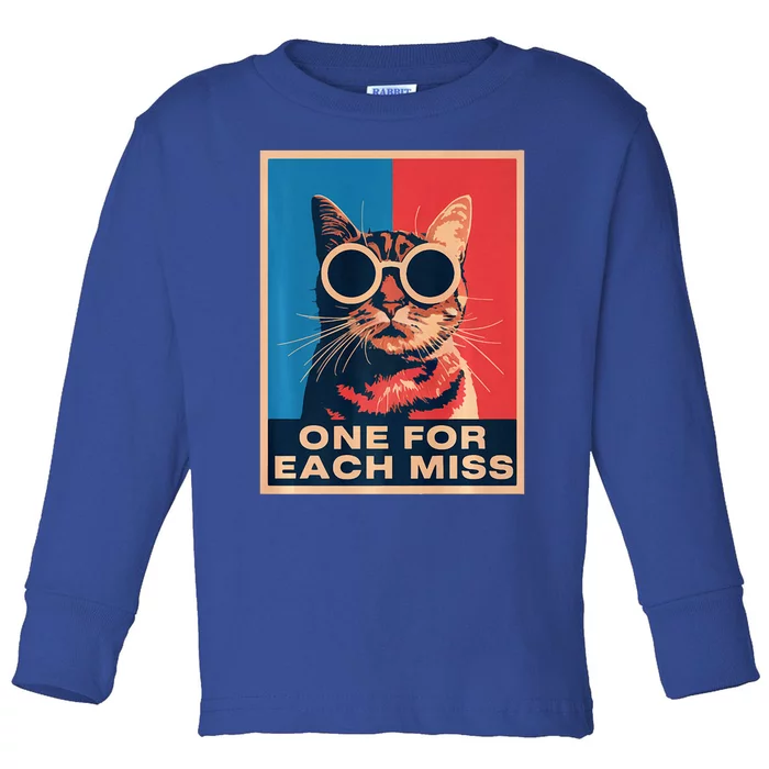 Trump One For Each Miss Cat Lover Toddler Long Sleeve Shirt