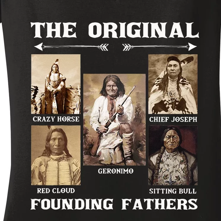 The Original Founding Fathers Native American Women's V-Neck T-Shirt