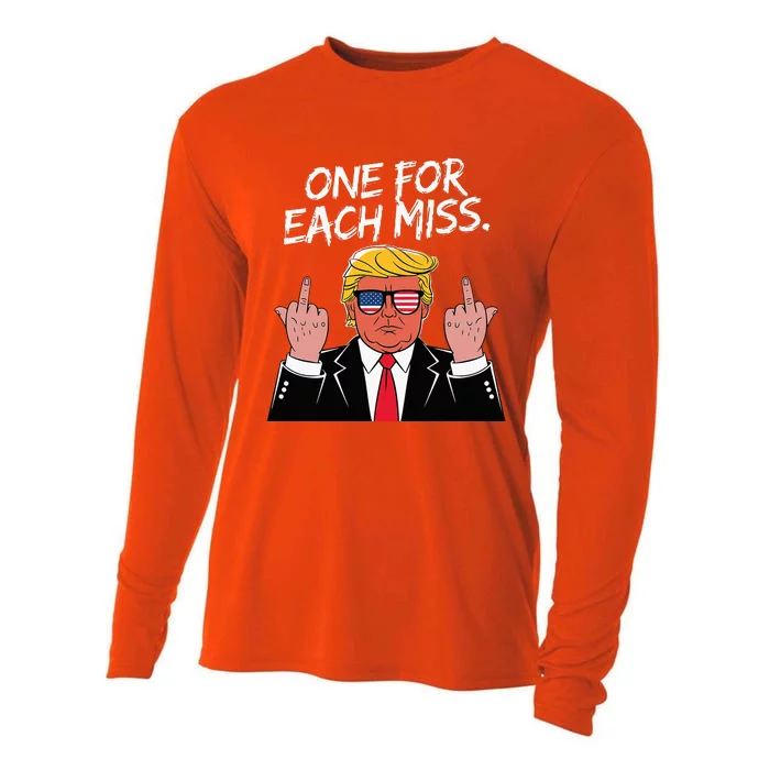 Trump One For Each Miss Funny Political Cooling Performance Long Sleeve Crew