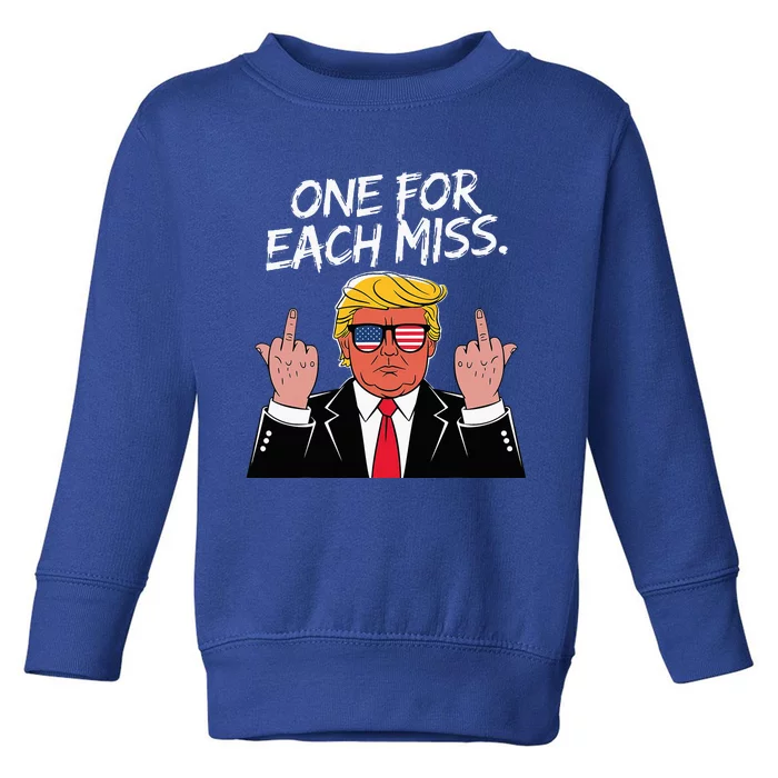 Trump One For Each Miss Funny Political Toddler Sweatshirt