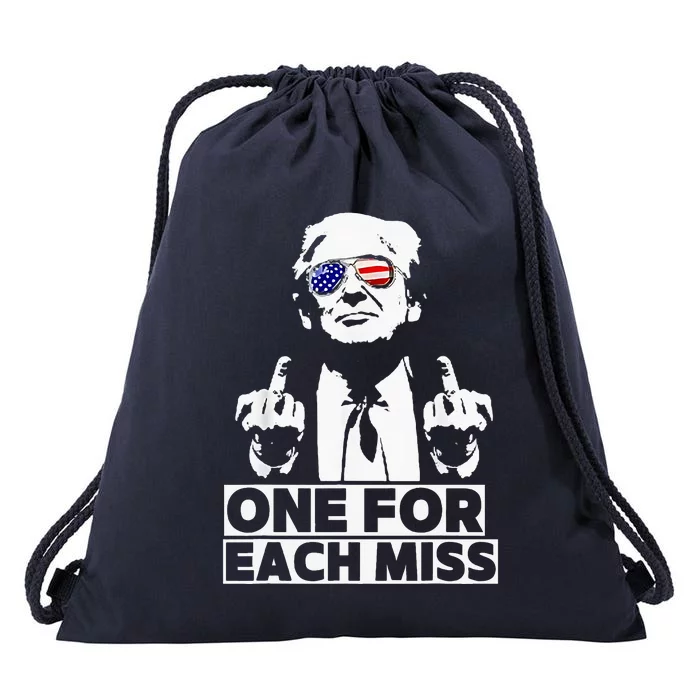 Trump One For Each Miss Patriotic Drawstring Bag