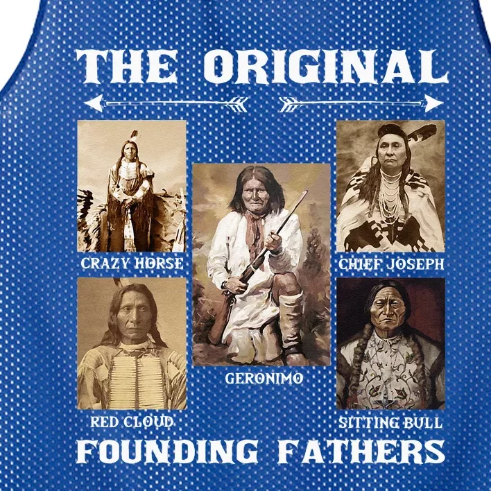 The Original Founding Fathers Native American Mesh Reversible Basketball Jersey Tank