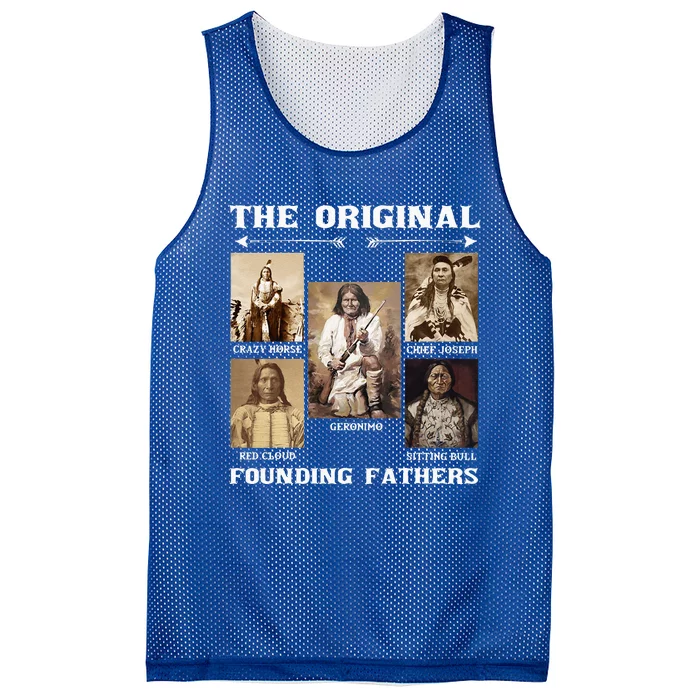 The Original Founding Fathers Native American Mesh Reversible Basketball Jersey Tank