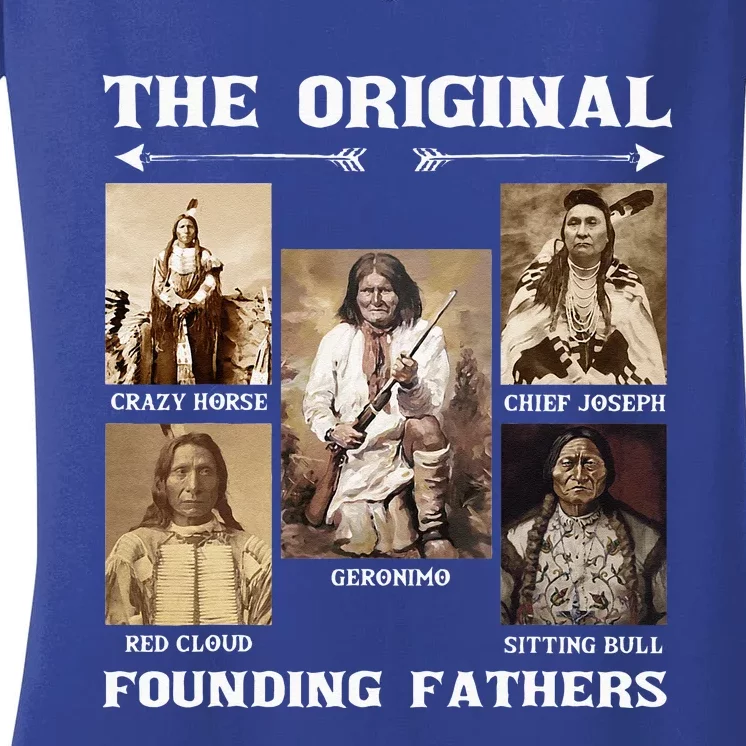 The Original Founding Fathers Native American Women's V-Neck T-Shirt