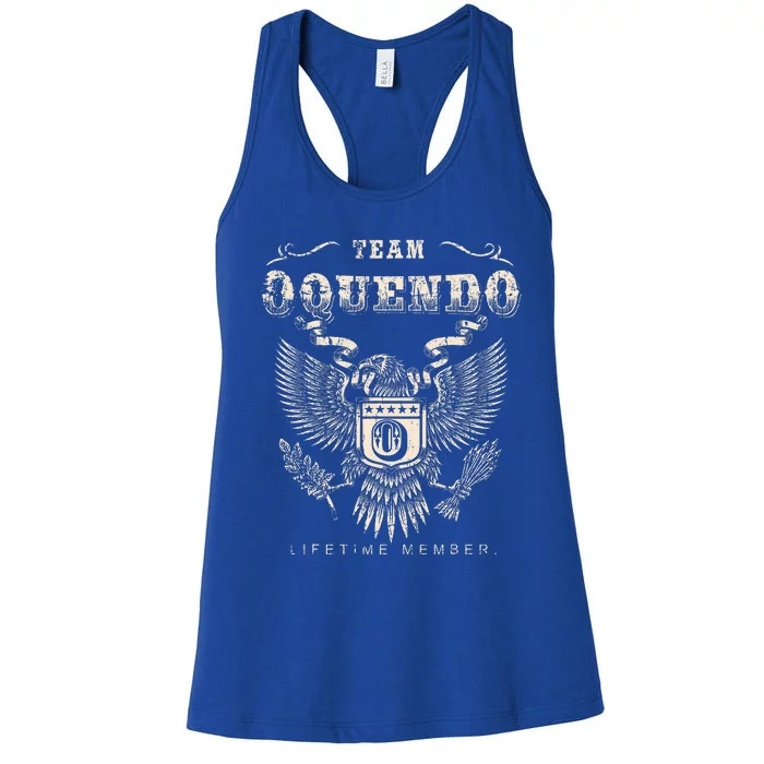 Team Oquendo Family Name Lifetime Women's Racerback Tank