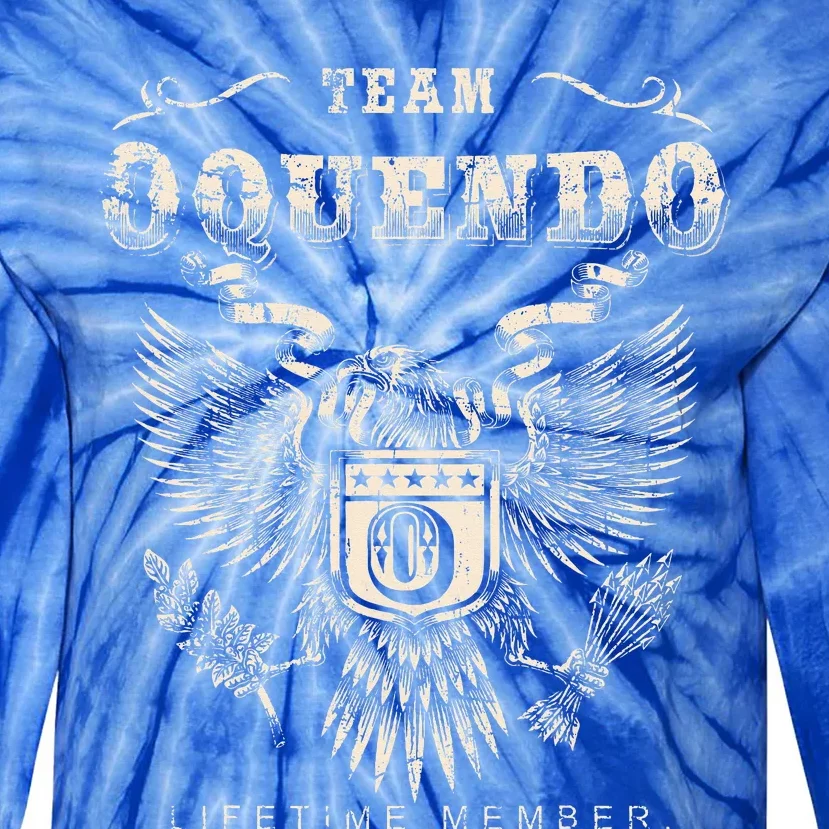 Team Oquendo Family Name Lifetime Tie-Dye Long Sleeve Shirt