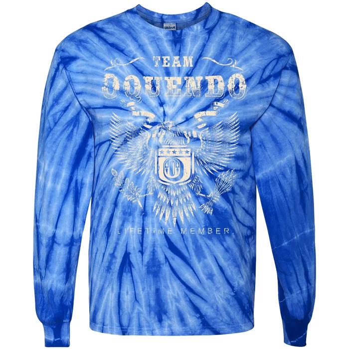 Team Oquendo Family Name Lifetime Tie-Dye Long Sleeve Shirt