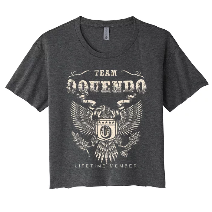 Team Oquendo Family Name Lifetime Women's Crop Top Tee