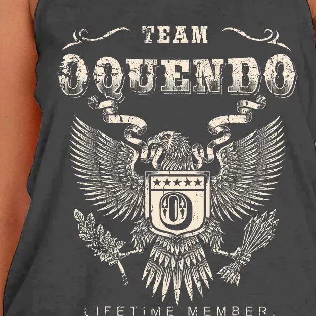 Team Oquendo Family Name Lifetime Member Women's Knotted Racerback Tank