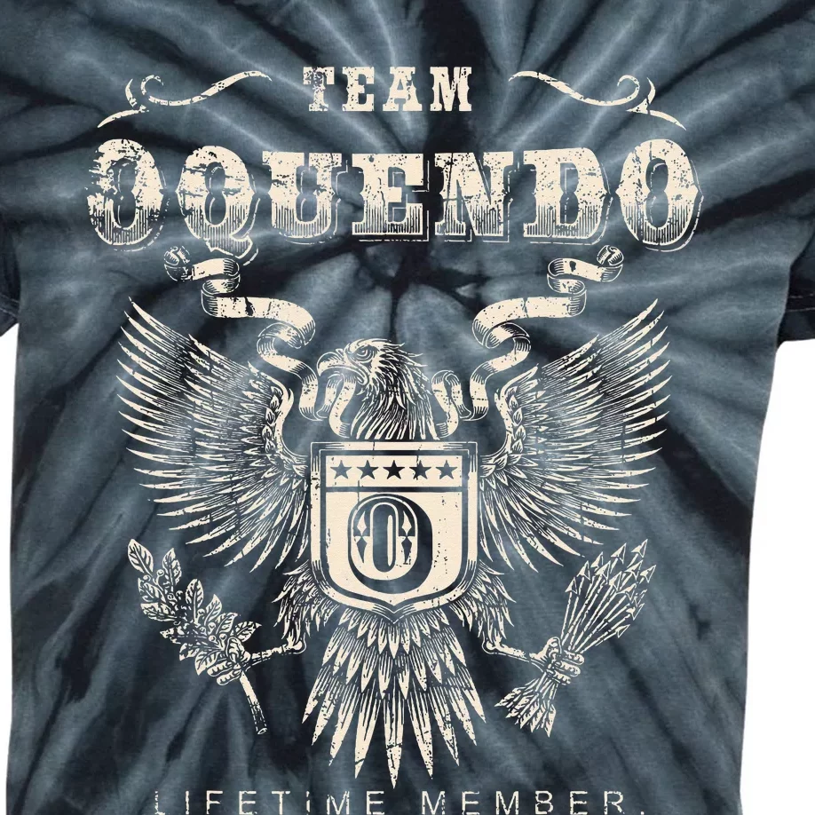 Team Oquendo Family Name Lifetime Member Kids Tie-Dye T-Shirt