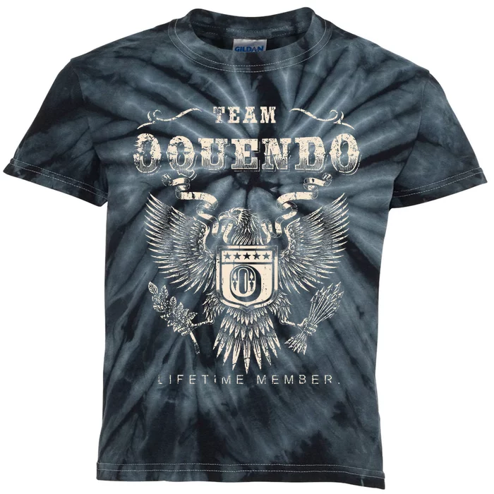 Team Oquendo Family Name Lifetime Member Kids Tie-Dye T-Shirt