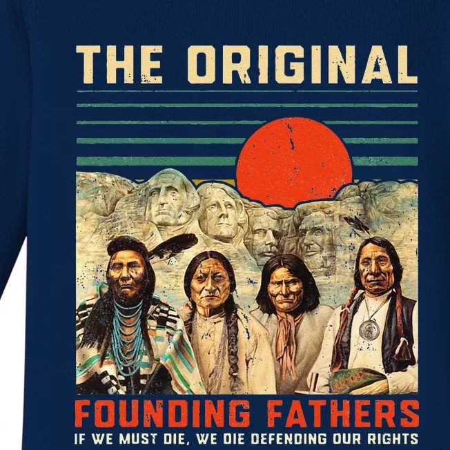 The Original Founding Fathers Native American Fathers Day Baby Long Sleeve Bodysuit