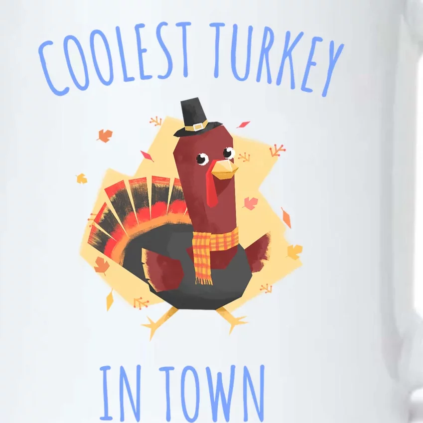 Thanksgiving Outfit Funny Coolest Turkey In Town Funny Gift Black Color Changing Mug