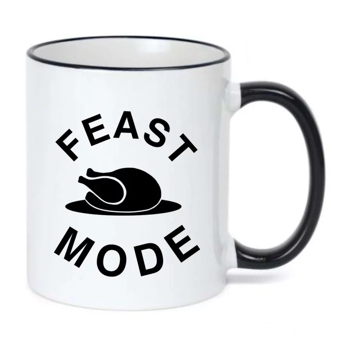 Thanksgiving Outfit Feast Mode Geek Gift Black Color Changing Mug