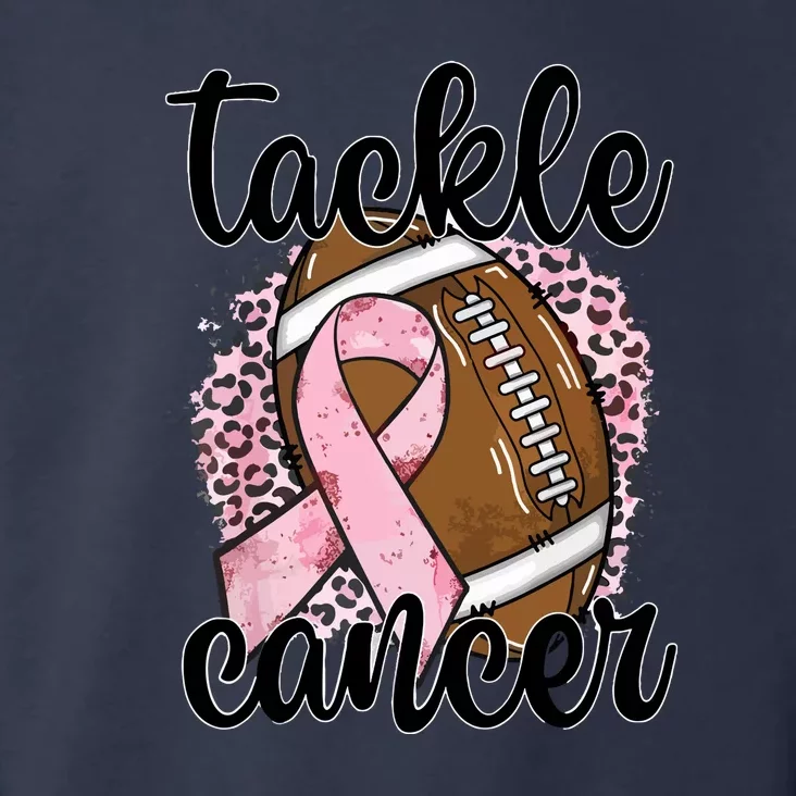 Tackle October Football Pink Ribbon Breast Cancer Awareness Gift Toddler Hoodie