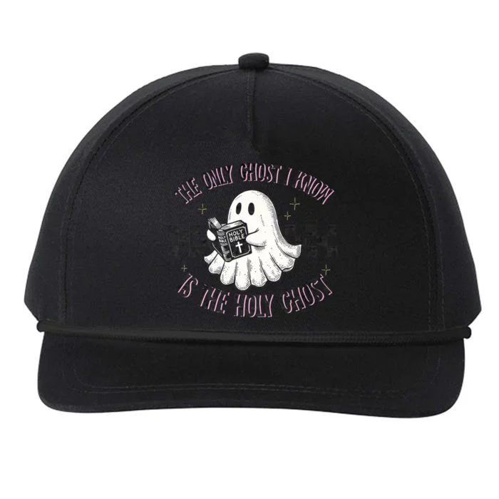 The Only Ghost I Know Is The Holy Ghost Funny Boo Bible Snapback Five-Panel Rope Hat