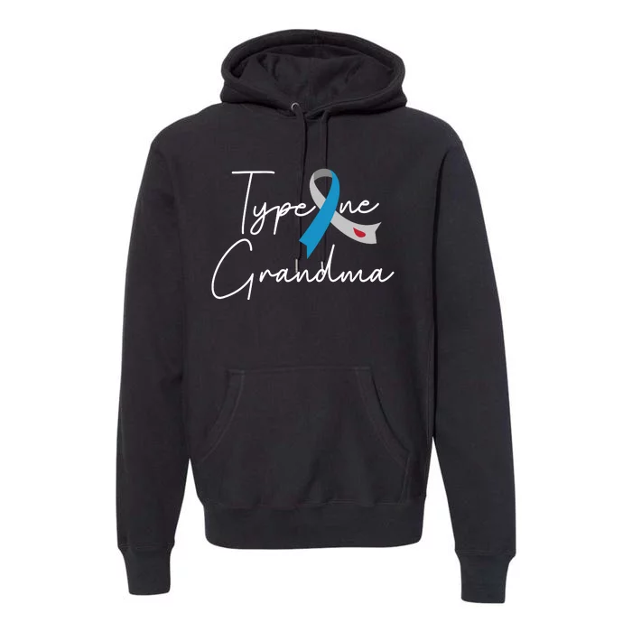 Type One Grandma Diabet Awareness Premium Hoodie