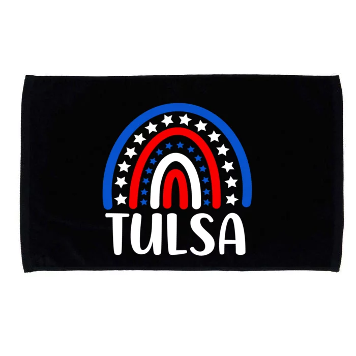 Tulsa Oklahoma Gift I Love Tulsa Oklahoma Usa Gift Microfiber Hand Towel