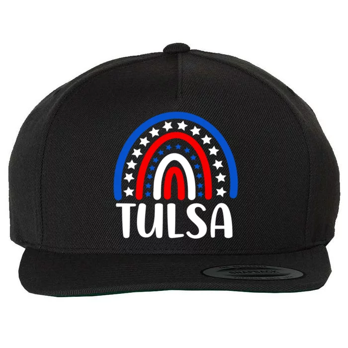 Tulsa Oklahoma Gift I Love Tulsa Oklahoma Usa Gift Wool Snapback Cap