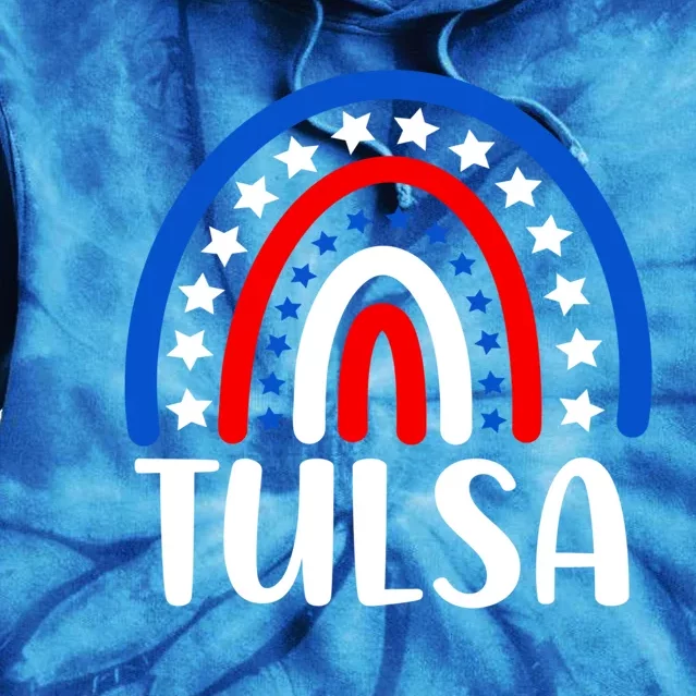 Tulsa Oklahoma Gift I Love Tulsa Oklahoma Usa Gift Tie Dye Hoodie