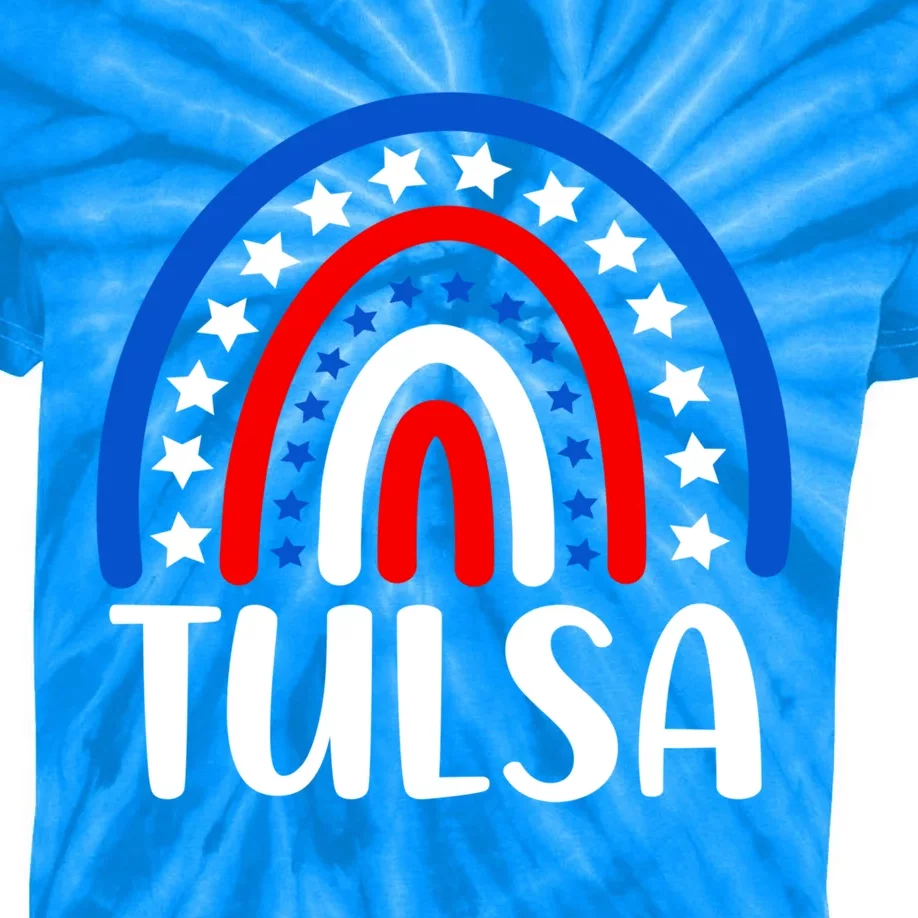 Tulsa Oklahoma Gift I Love Tulsa Oklahoma Usa Gift Kids Tie-Dye T-Shirt