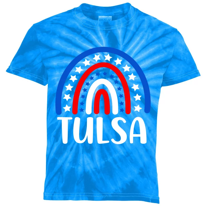 Tulsa Oklahoma Gift I Love Tulsa Oklahoma Usa Gift Kids Tie-Dye T-Shirt