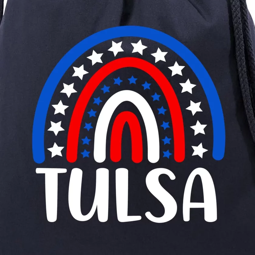 Tulsa Oklahoma Gift I Love Tulsa Oklahoma Usa Gift Drawstring Bag