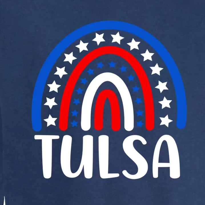 Tulsa Oklahoma Gift I Love Tulsa Oklahoma Usa Gift Garment-Dyed Sweatshirt