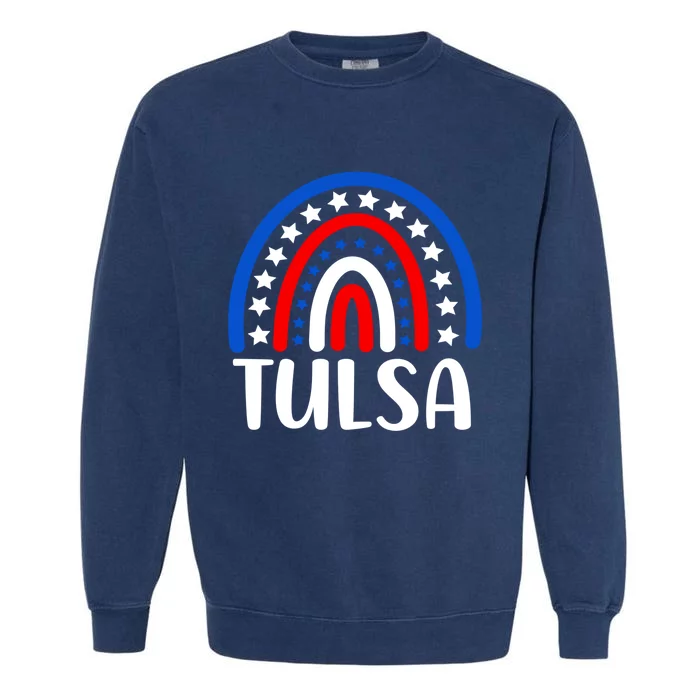 Tulsa Oklahoma Gift I Love Tulsa Oklahoma Usa Gift Garment-Dyed Sweatshirt