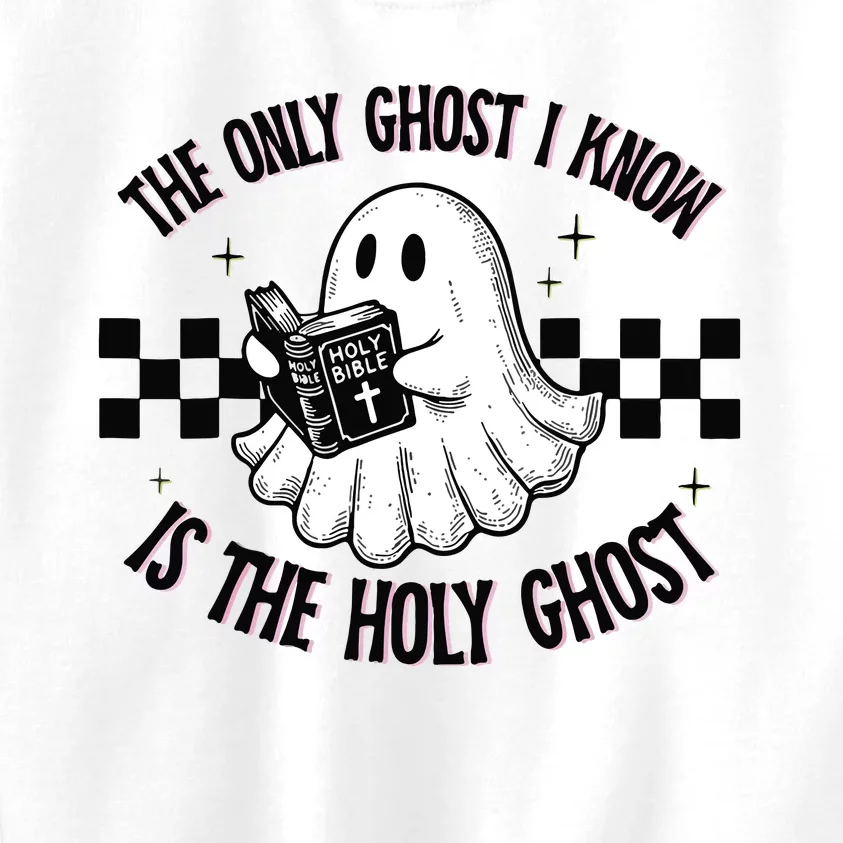 The Only Ghost I Know Is The Holy Ghost Funny Boo Bible Kids Sweatshirt