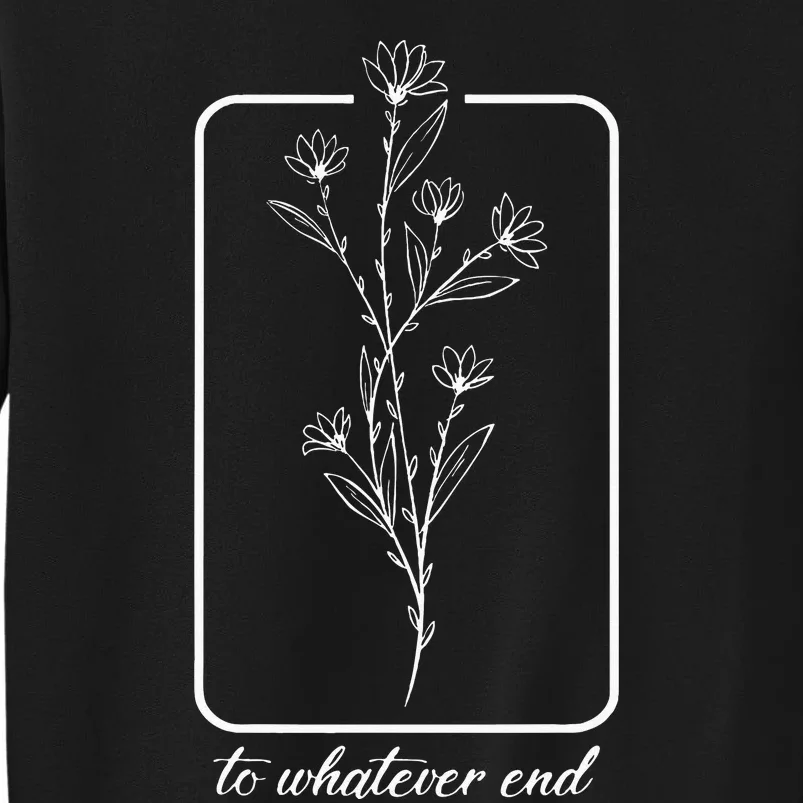 Throne Of Glass Flower Tall Sweatshirt