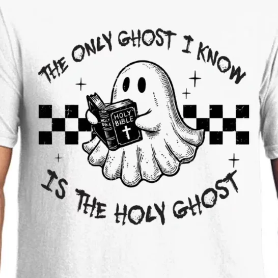 The Only Ghost I Know Is The Holy Ghost Halloween Pajama Set