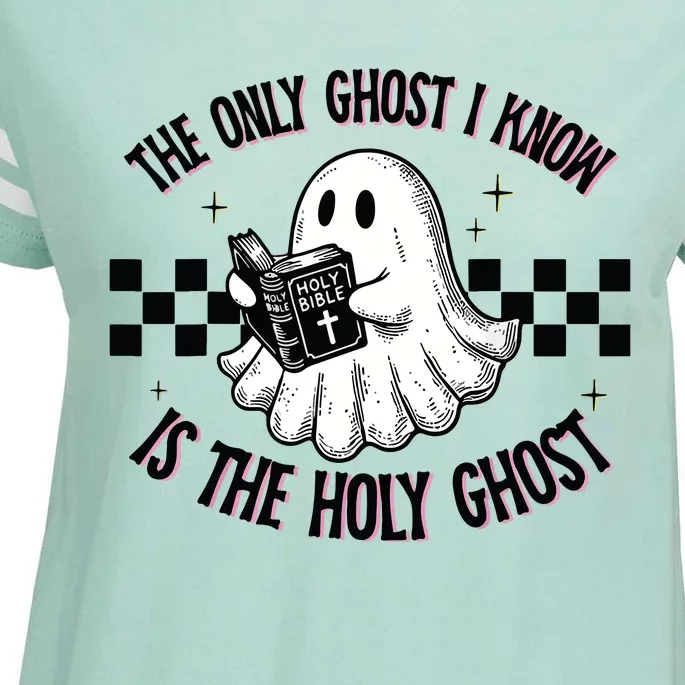 The Only Ghost I Know Is The Holy Ghost Enza Ladies Jersey Football T-Shirt