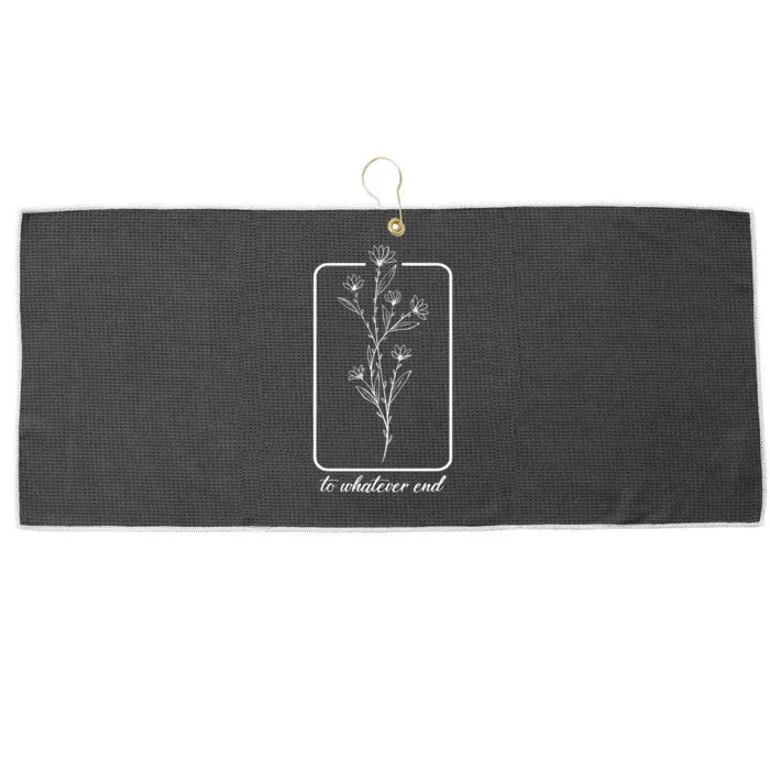 Throne Of Glass Flower Large Microfiber Waffle Golf Towel