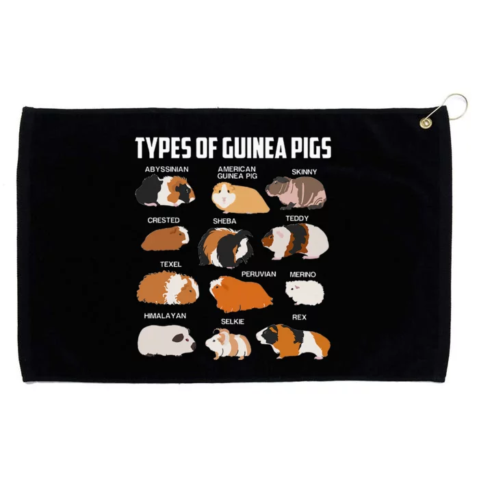 Types Of Guinea Pigs Owner Cool Animal Xmas Gift Grommeted Golf Towel