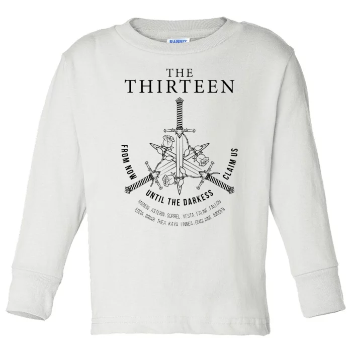 Throne Of Glass The Thirteen For Terrasen Toddler Long Sleeve Shirt