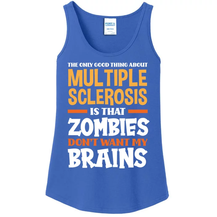 The Only Good Thing About Multiple Sclerosis Funny Ms Gift Ladies Essential Tank