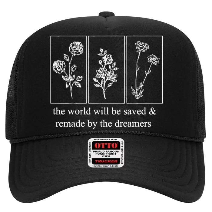 Throne Of Glass Flower Aelin High Crown Mesh Trucker Hat