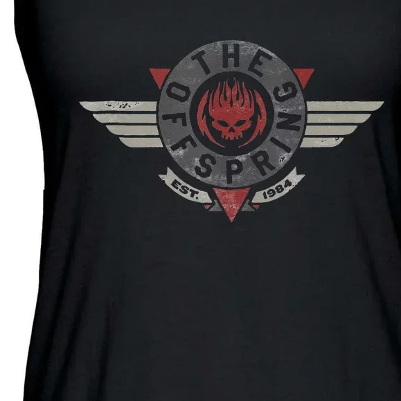 The Offspring Geometric Wings Logo Ladies Essential Flowy Tank