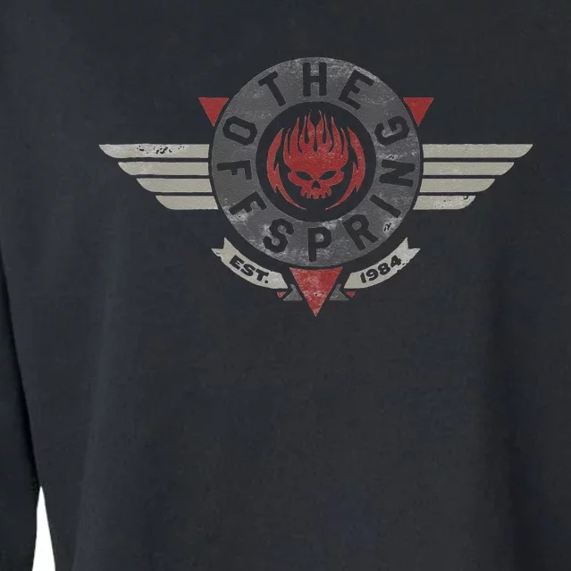 The Offspring Geometric Wings Logo Cropped Pullover Crew